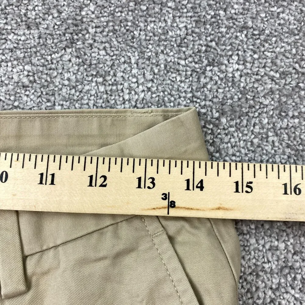Gap Straight Fit Chino Pants Men's 28x30 Tan Flat Front Slash Pocket Cotton - Picture 9 of 11
